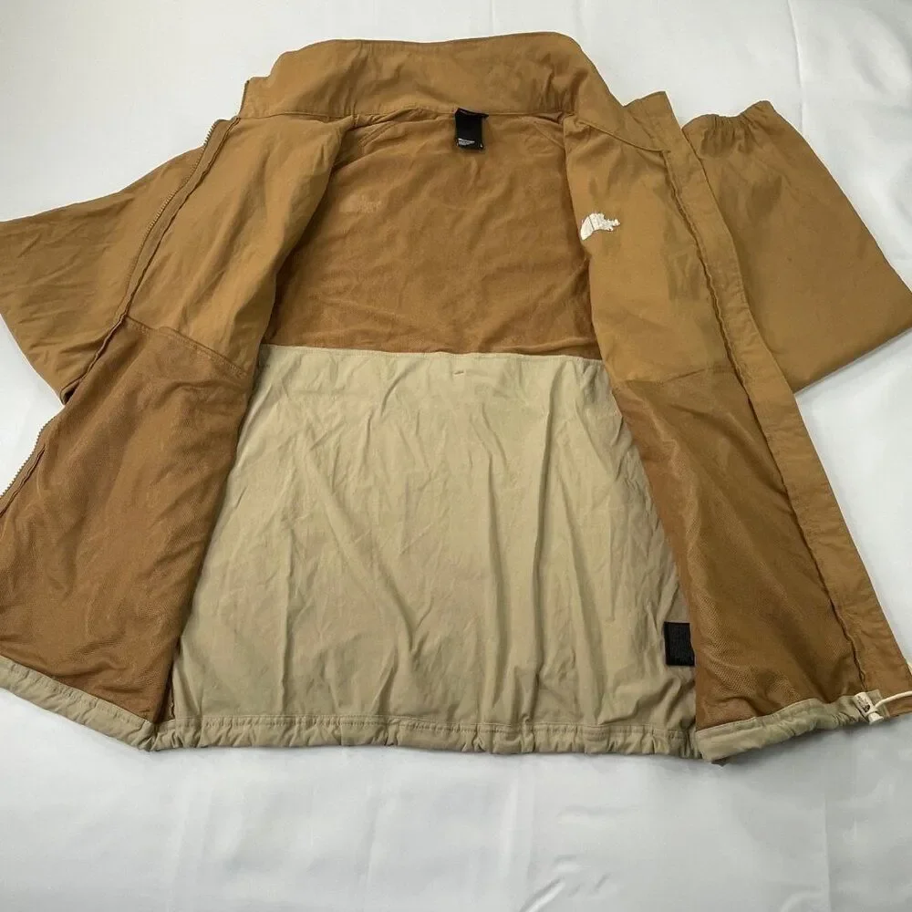 The North Face Class V Full Zip Jacket Colorblock Utility Brown Twill Mens Large